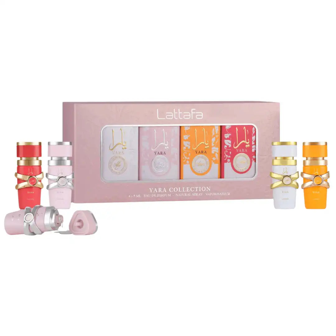Perfume Set Lattafa Yara Collection Miniaturas 4x5ml Para Mujer