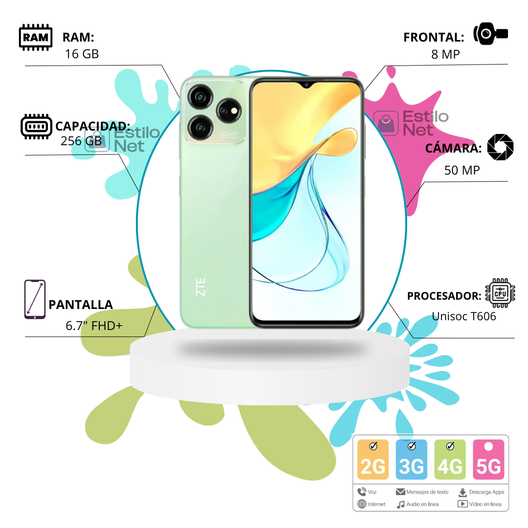 Celular ZTE Blade V50 Design 6+256gb