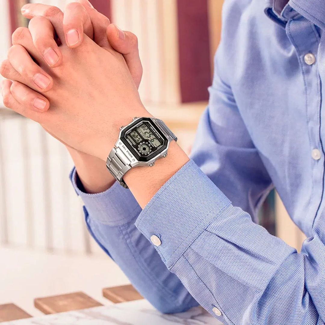 Reloj Casio Ae-1200whd-1avdf Para Hombre Acero Original