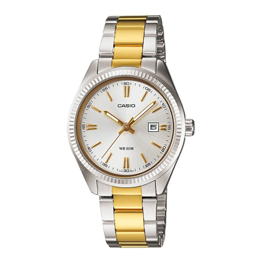 Reloj Casio ltp-1302sg-7avdf En Acero Diseño Elegante - Dama