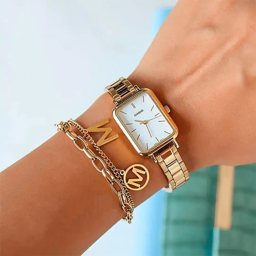 Reloj Casio LTP-V009G-7E En Acero Dorado Para Mujer