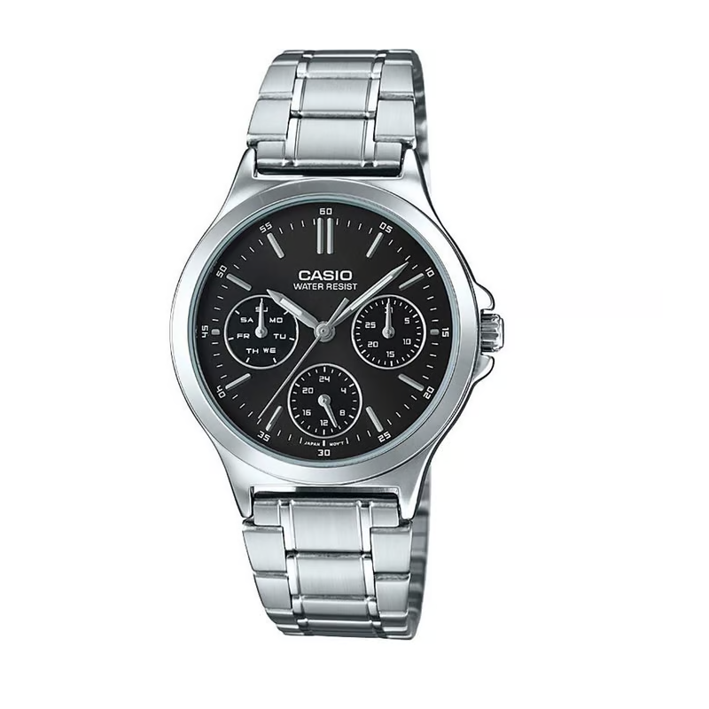 Reloj Casio Ltp-v300d-1audf En Acero Original Para Mujer