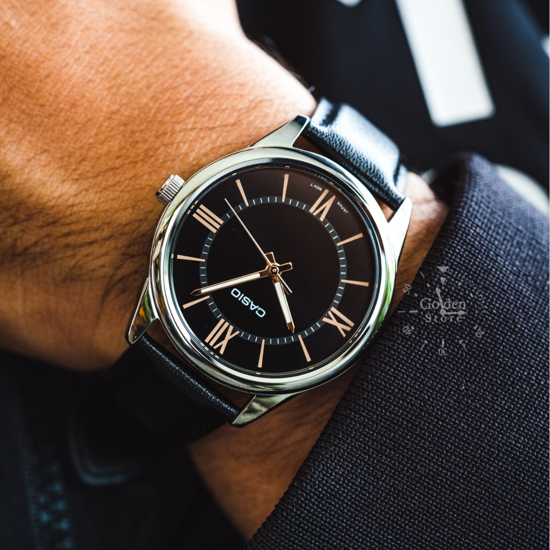 Reloj Casio Caballero mtp-v005l-1b5 Original - Elegante