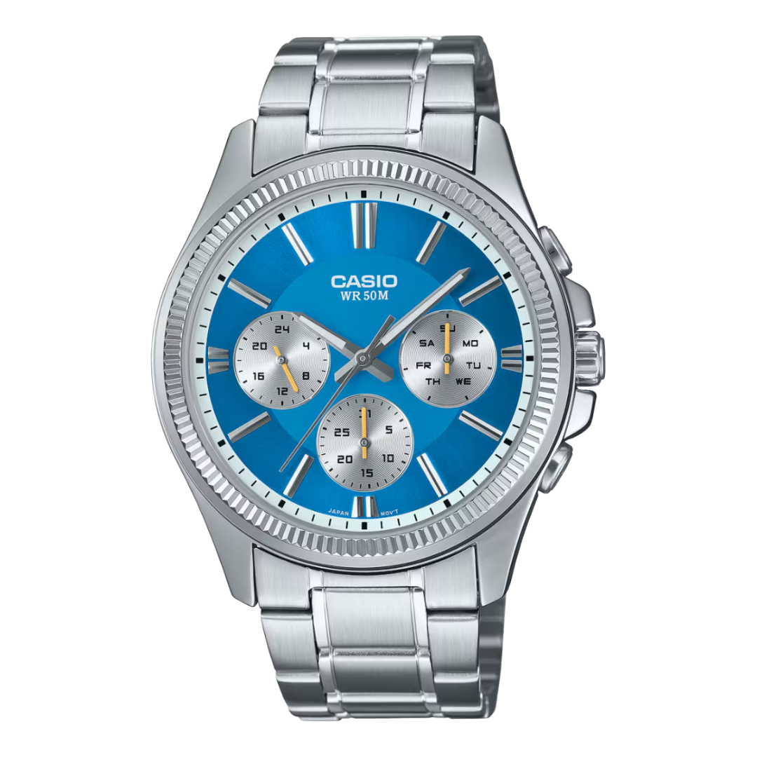 Reloj Casio MTP-1375D-2A2 En Acero Para Hombre