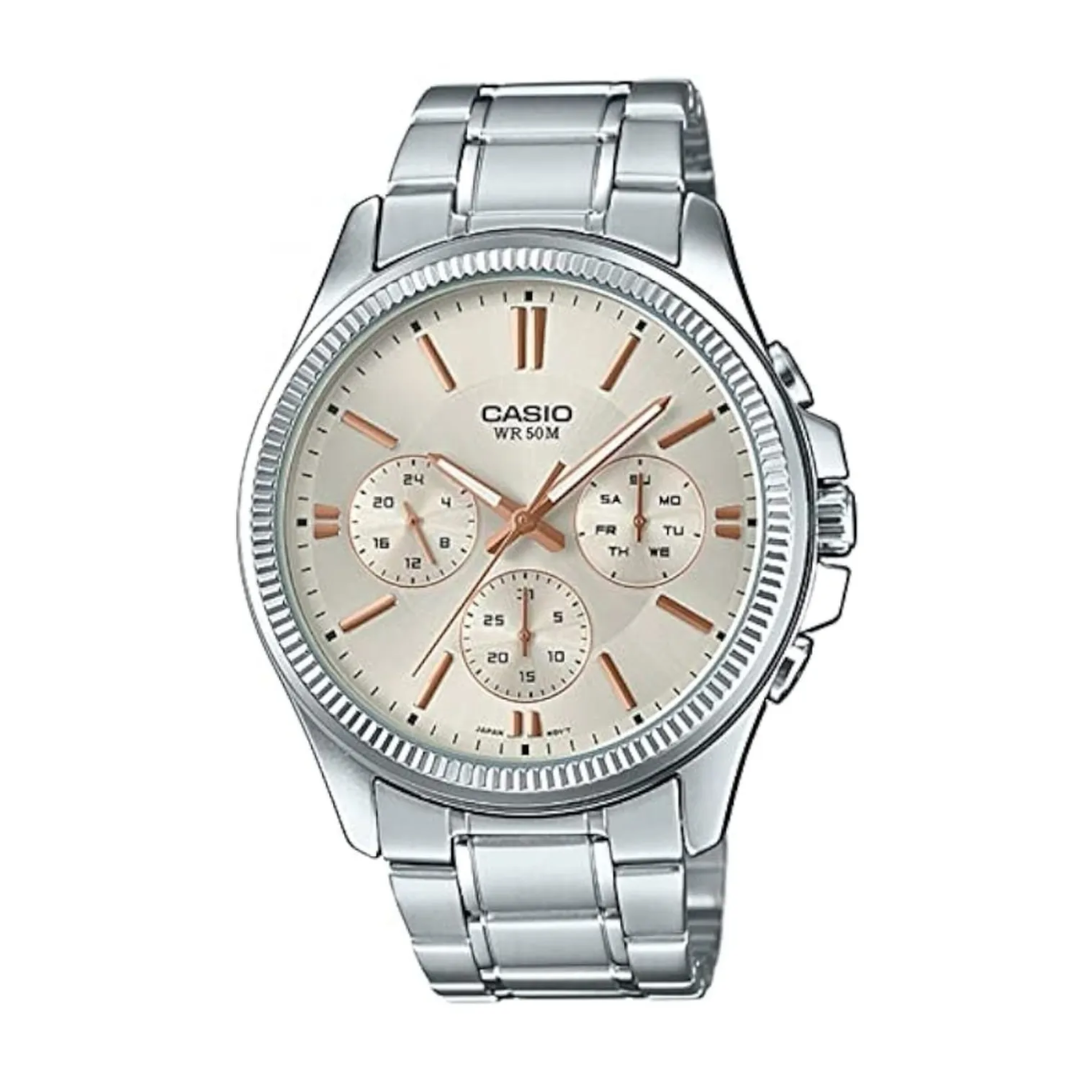 Reloj Casio MTP-1375D-7A2 En Acero Para Hombre