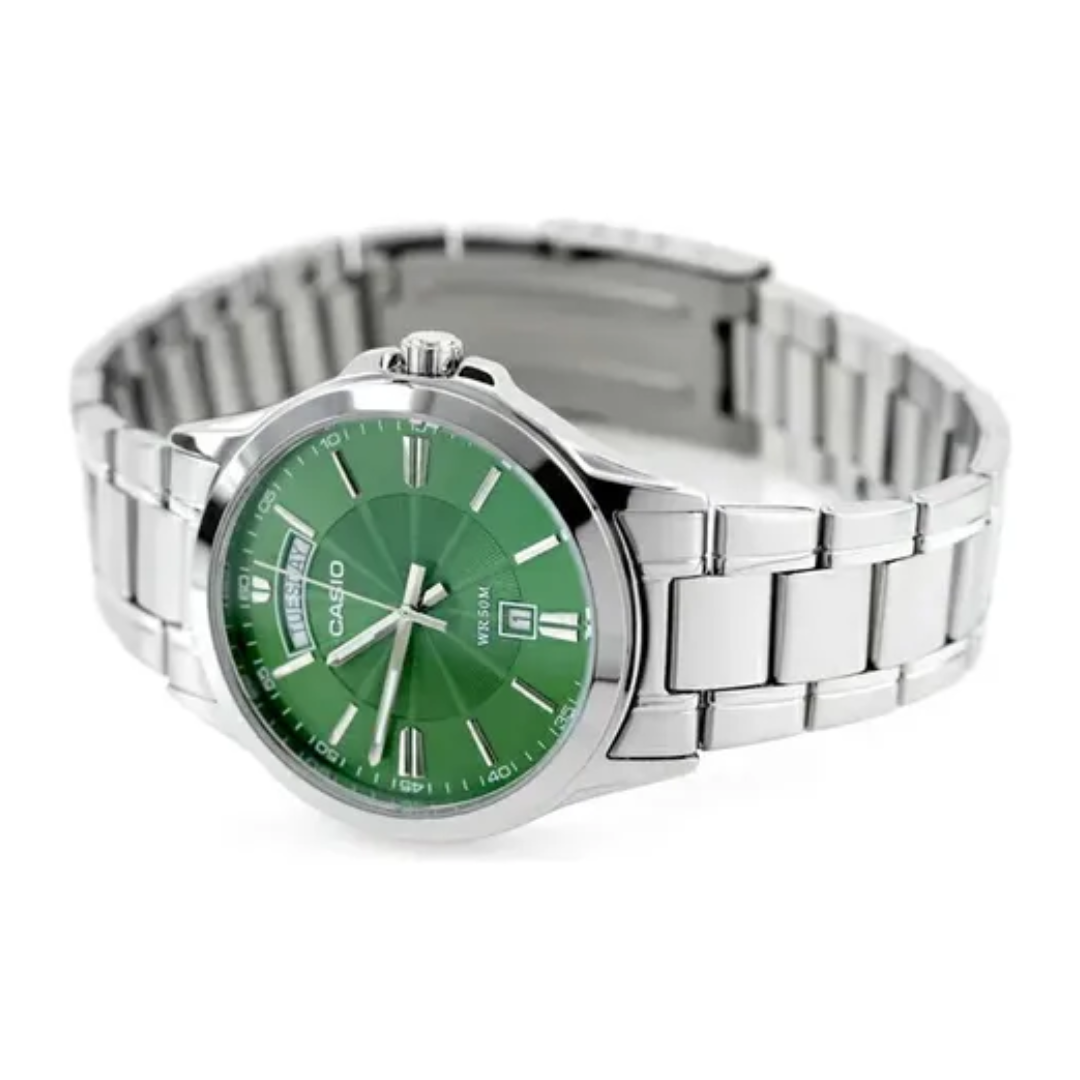 Reloj Casio MTP-1381D-3A En Acero Para Hombre Elegante