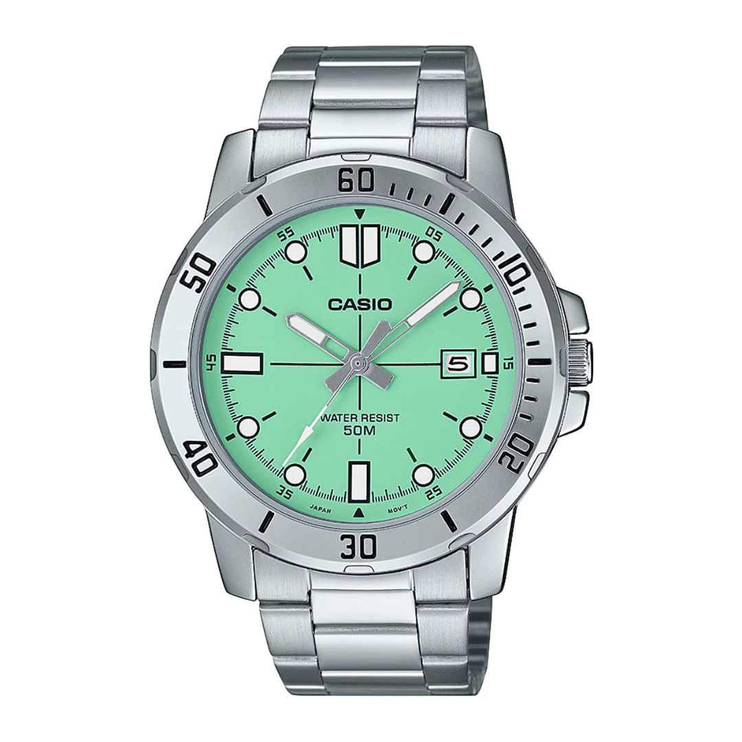 Reloj Casio MTP-VD01D-3E1 En Acero Para Hombre