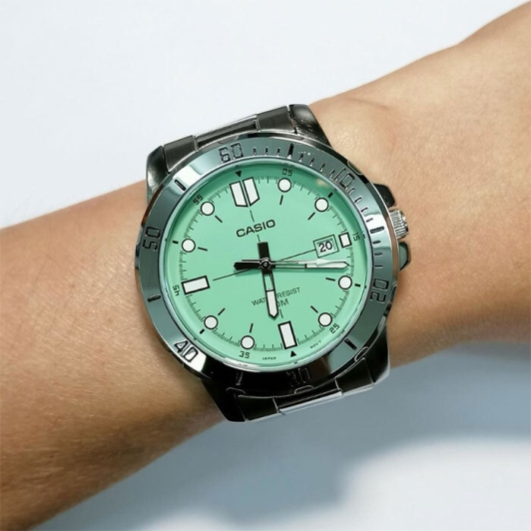 Reloj Casio MTP-VD01D-3E1 En Acero Para Hombre