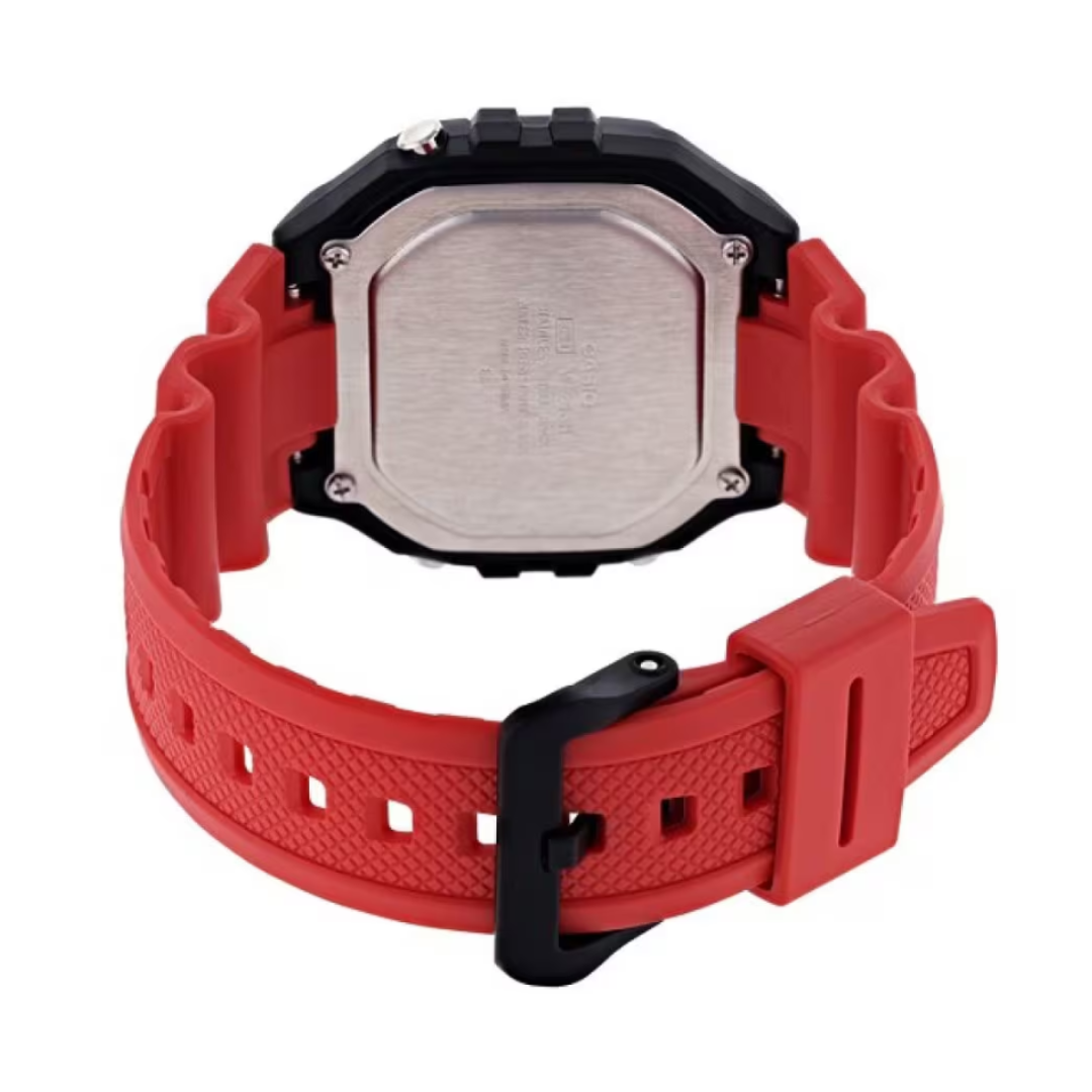 Reloj Casio W-218H-4AVDF Original Digital Deportivo Hombre - Rojo