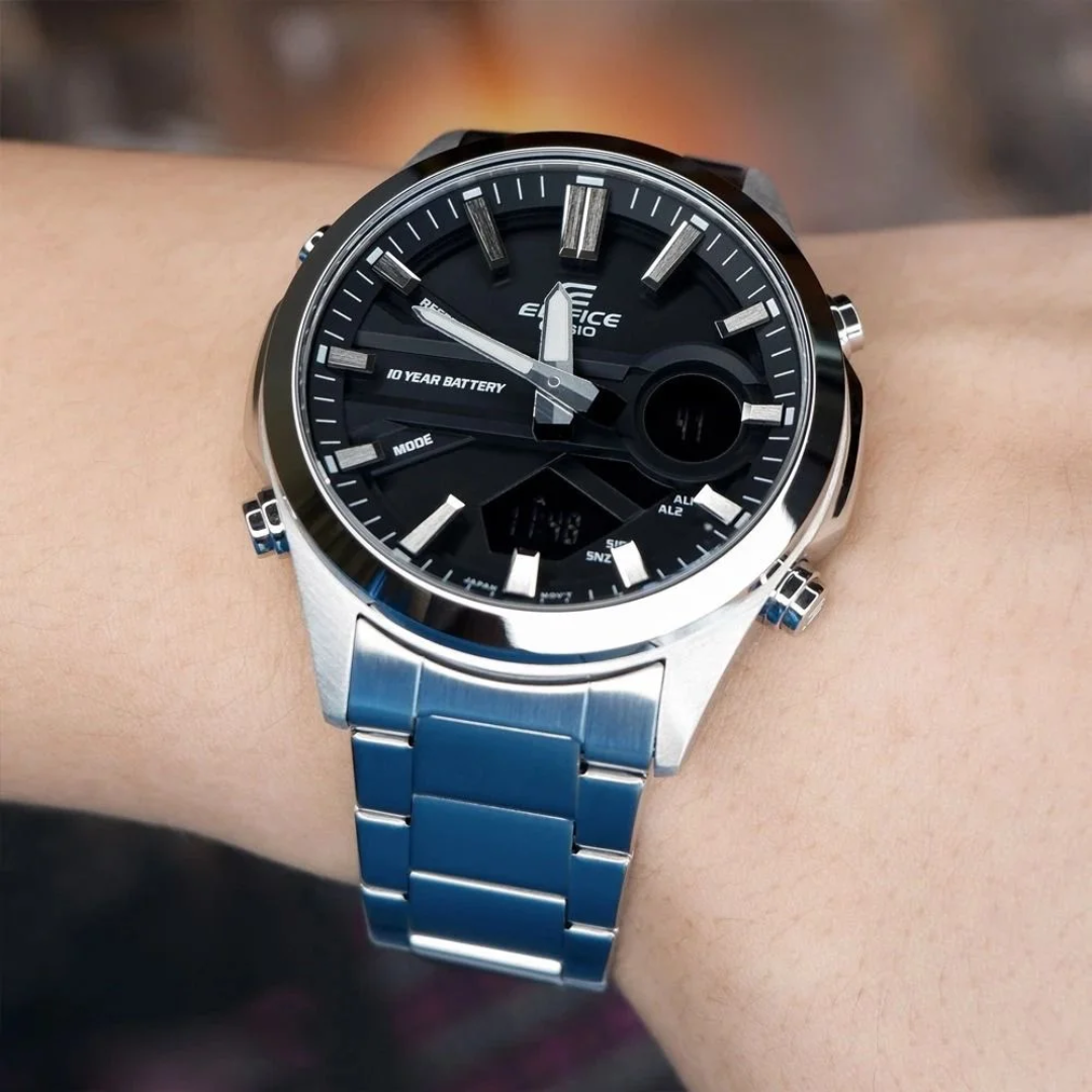 Reloj Casio Edifice EFV-C120D-1A Hombre En Acero
