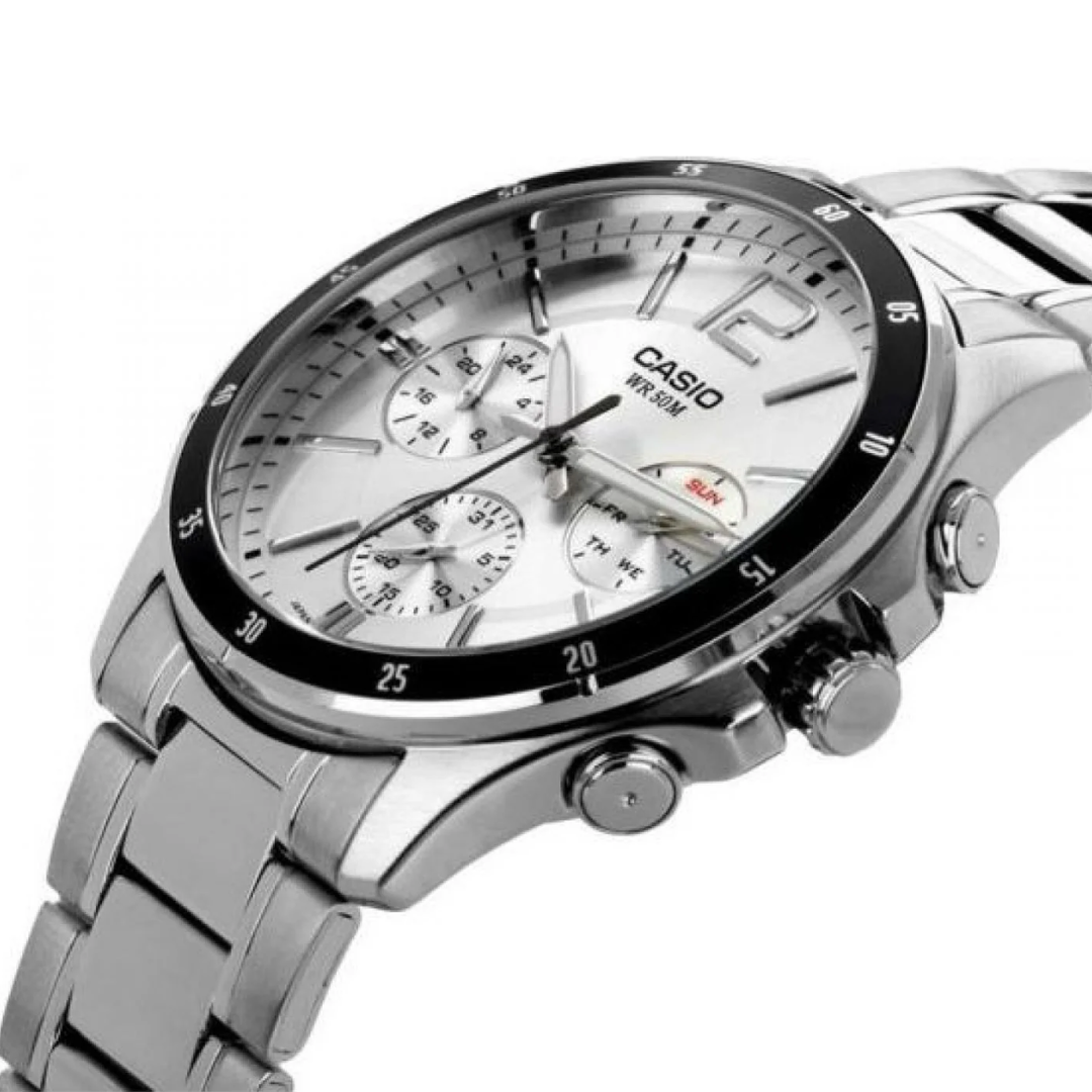 Reloj Casio Para Hombre Acero Original MTP-1374D-7AVDF