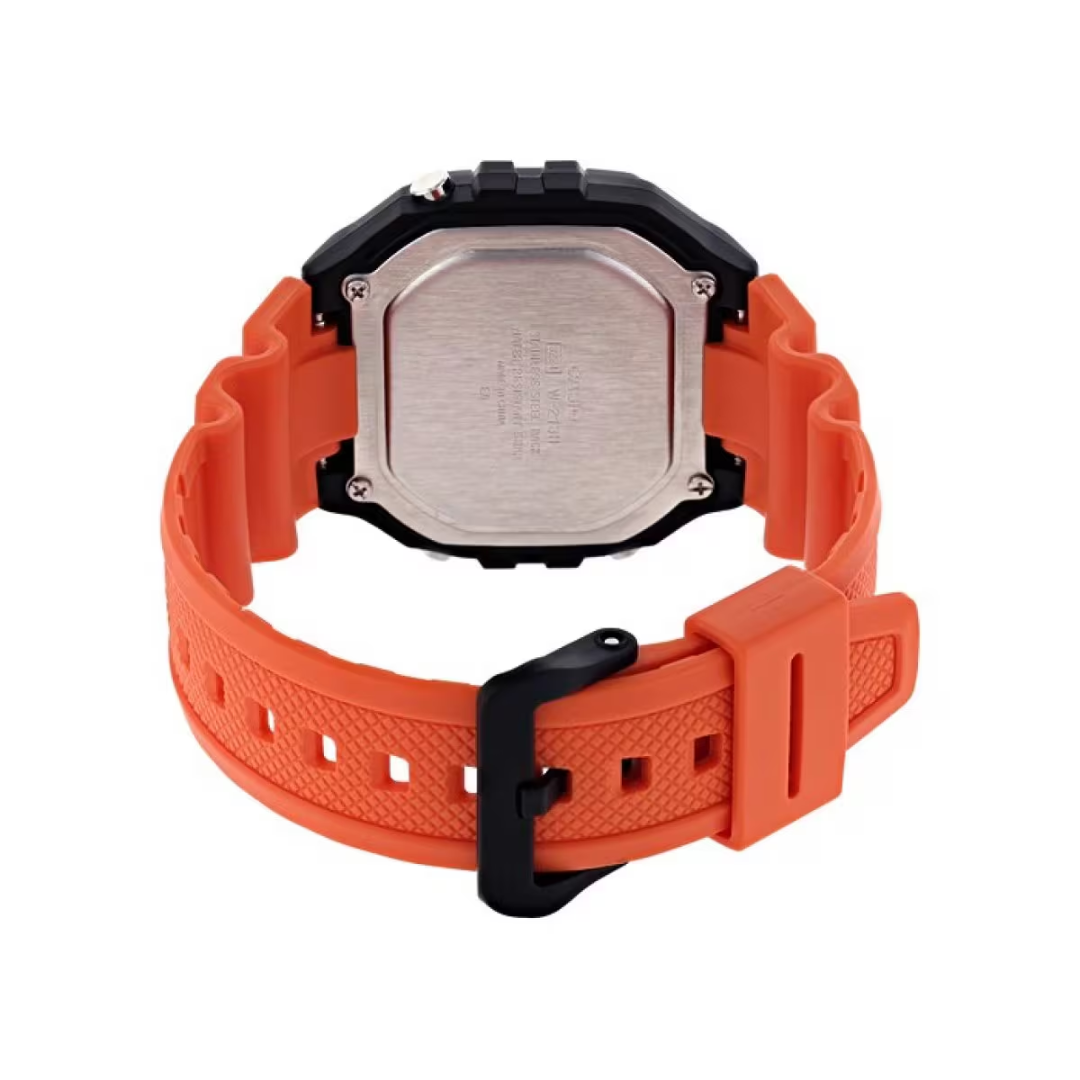 Reloj Casio W-218H-4B2 Deportivo Digital Naranja - Caballero