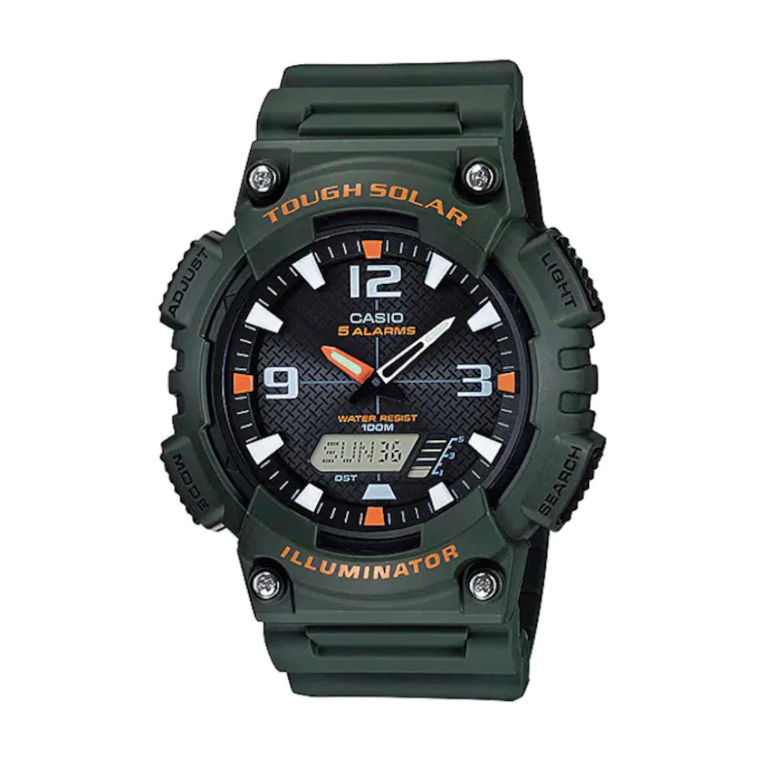 Reloj Casio aq-s81ow-3avdf En Resina Para Hombre - Verde