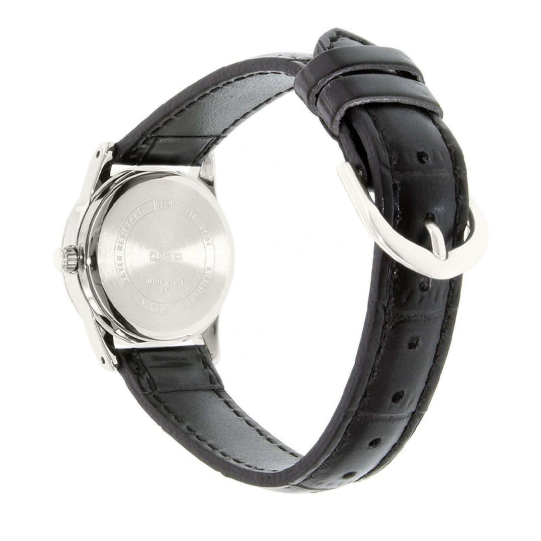 Reloj Casio ltp-v001l-7b Original En Cuero Elegante - Dama