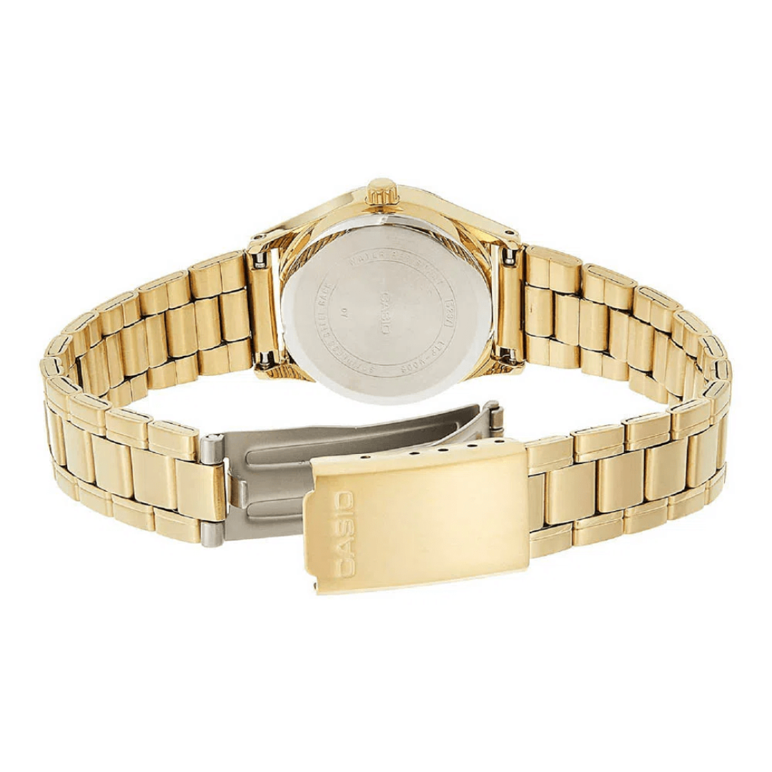 Reloj Casio ltp-v006g-7b En Acero Dama Original Elegante - Dorado