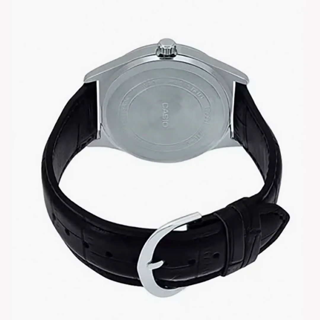 Reloj Casio ltp-v006l-1budf Original En Cuero Para Dama - Negro