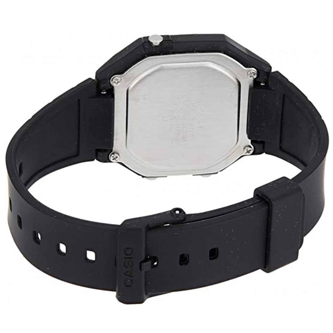 Reloj Casio w-217h-9avdf Original Unisex En Resina - Negro