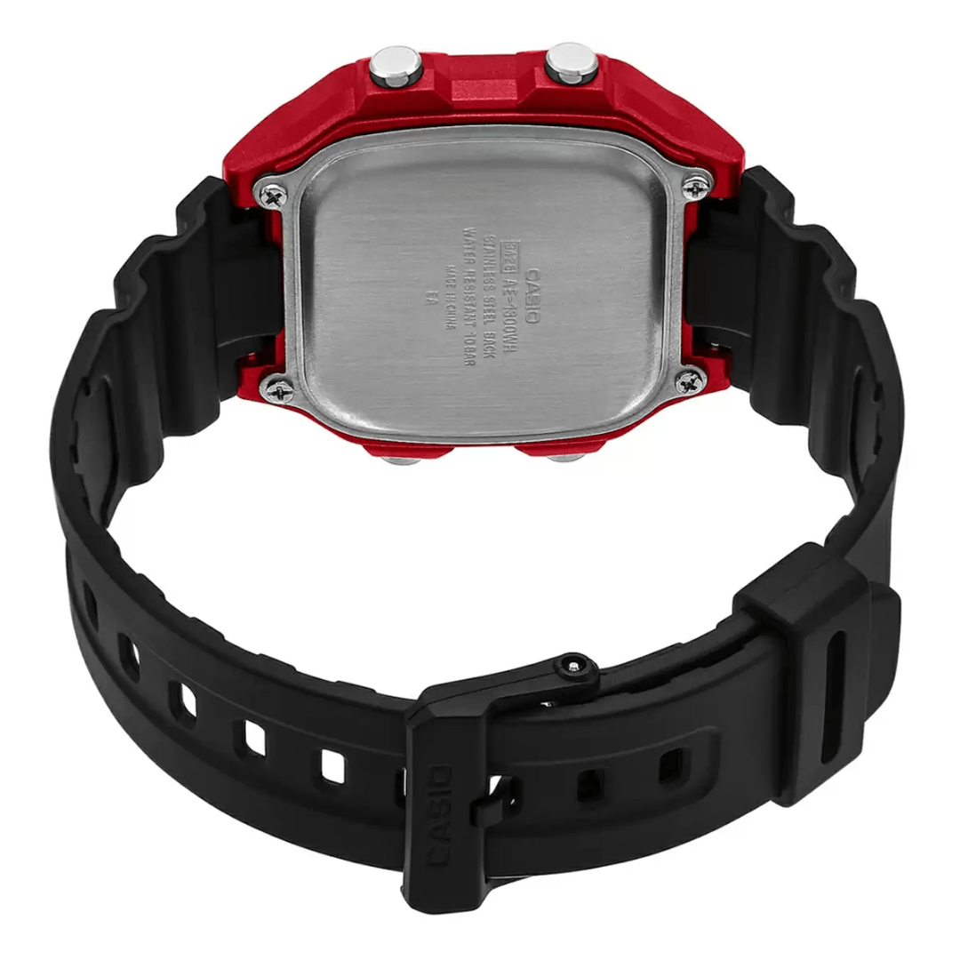 Reloj Casio ae-1300wh-4avdf Para Hombre En Resina - Rojo