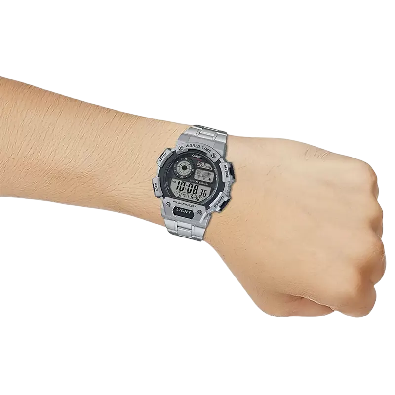 Reloj Casio AE-1400WHD-1A Plateado Para Caballero