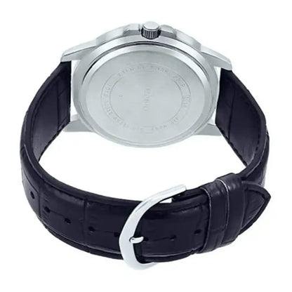 Reloj Casio MTP-VD01L-1E En Cuero Negro Para Hombre