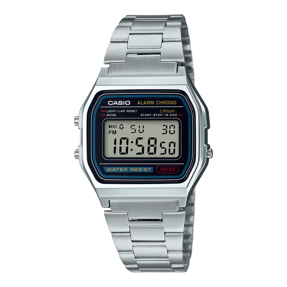 Reloj Casio Retro A158WA-1DF Unisex Plateado
