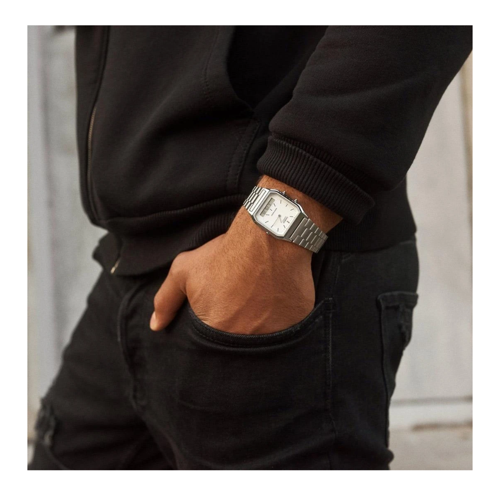 Reloj Casio AQ-230A-7D Retro Plateado Unisex