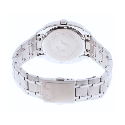 Reloj Casio BEM-150D-1A Plateado-Negro Para Caballero