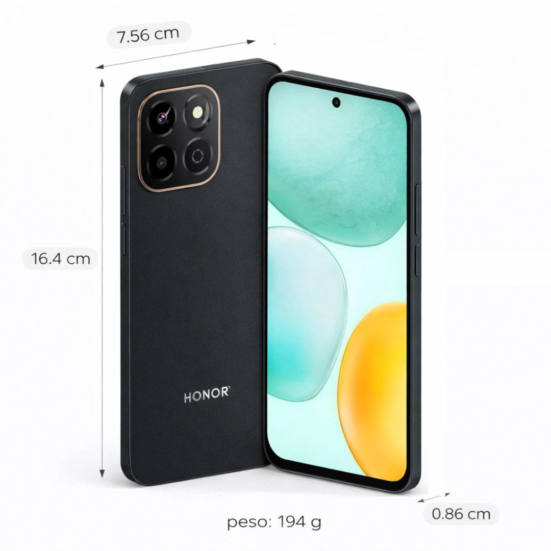 Celular Honor X6c 128GB 6GB Negro