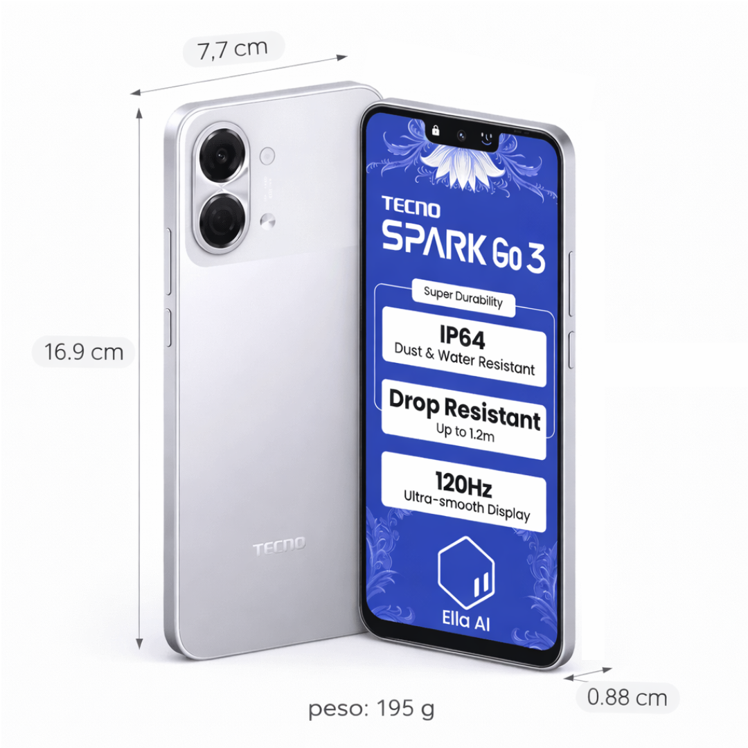 Celular Tecno Spark Go 3 64GB 4GB Purpura