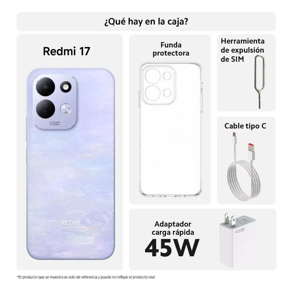 Celular Xiaomi Redmi 17 128GB 4RAM Morado