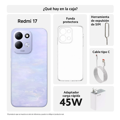 Celular Xiaomi Redmi 17 128GB 4RAM Morado