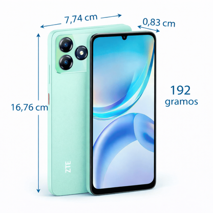Celular ZTE Blade A36 64GB 2+4RAM Verde Aqua