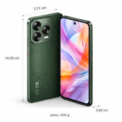 Celular ZTE Blade V70 Design 256GB 8+12GB Verde Oscuro