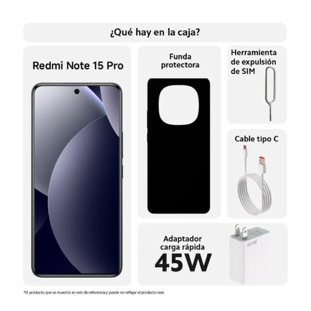 Celular Xiaomi Redmi Note 15 256GB 8GB Negro