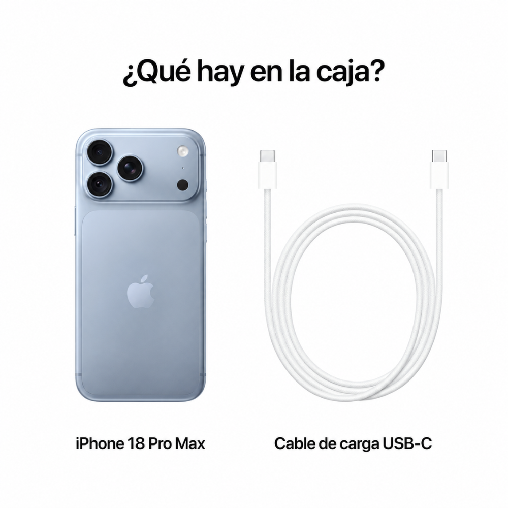 Celular iPhone 18 Pro Max 256GB E-SIM Gris Glaciar