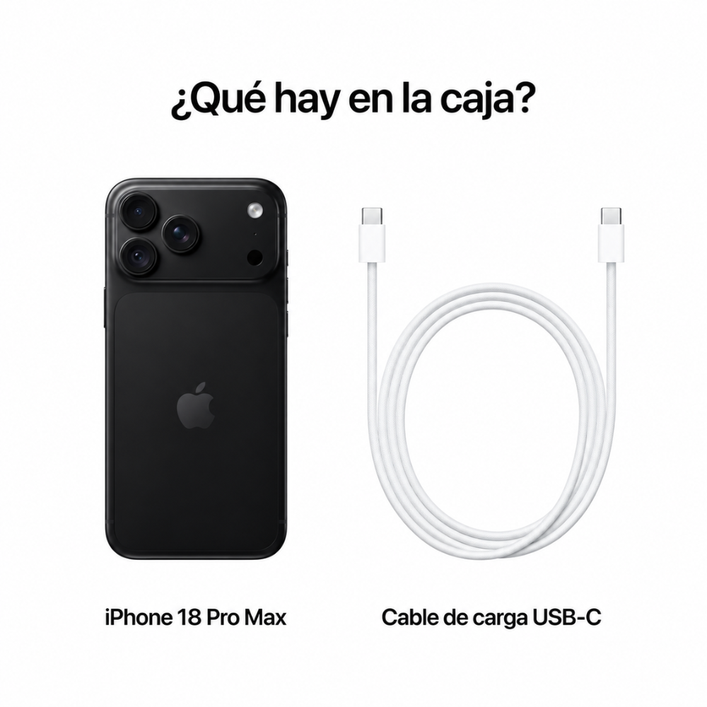 Celular iPhone 18 Pro Max 256GB E-SIM Negro