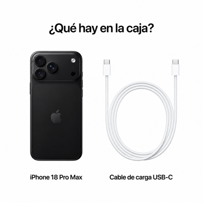 Celular iPhone 18 Pro Max 256GB E-SIM Negro
