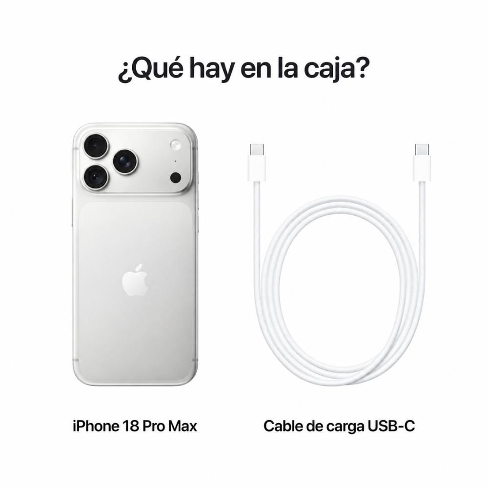 Celular iPhone 18 Pro Max 256GB E-SIM Plata