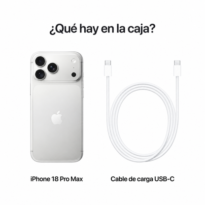 Celular iPhone 18 Pro Max 256GB E-SIM Plata