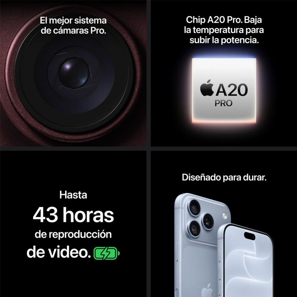 Celular iPhone 18 Pro Max 256GB E-SIM Plata