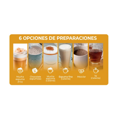 Chocolatera KALLEY Multifuncional 7 tazas Plateado