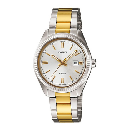 Reloj Casio ltp-1302sg-7avdf En Acero Diseño Elegante - Dama