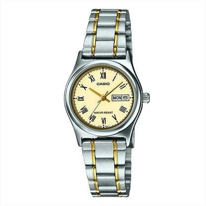 Reloj Casio ltp-v006sg-9budf Para Dama En Acero - Numeros Romanos