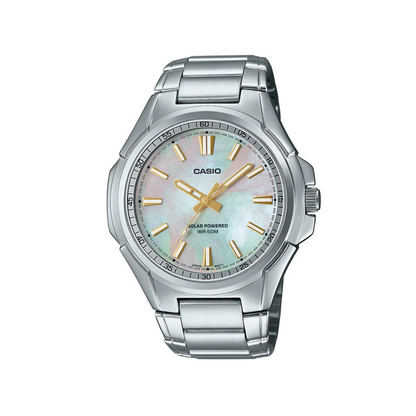 Reloj Casio MTP-RS100S-7A Original Caballero Con Energia Solar - Elegante