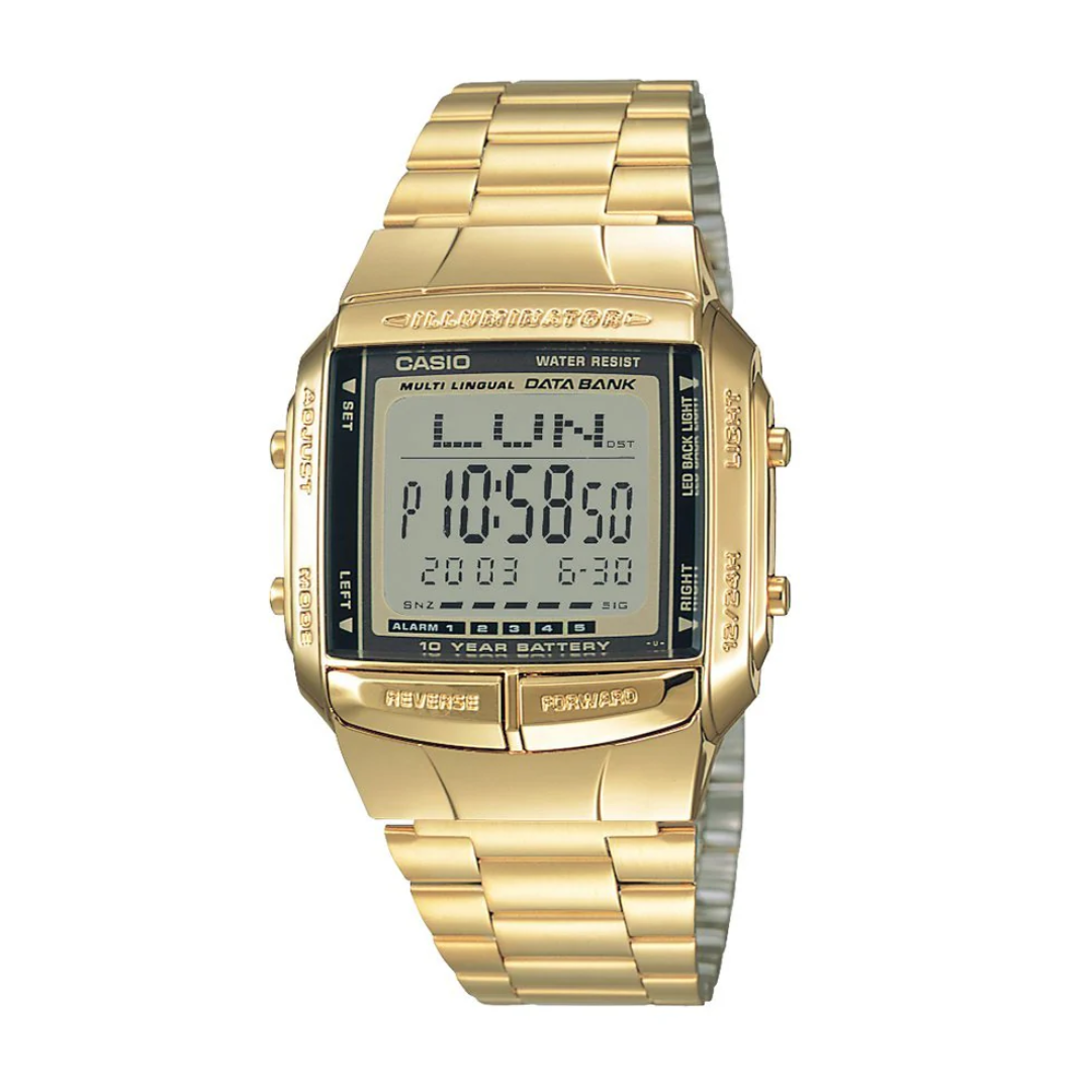 Reloj Casio db-360g-9adf Unisex Vintage En Acero - Dorado