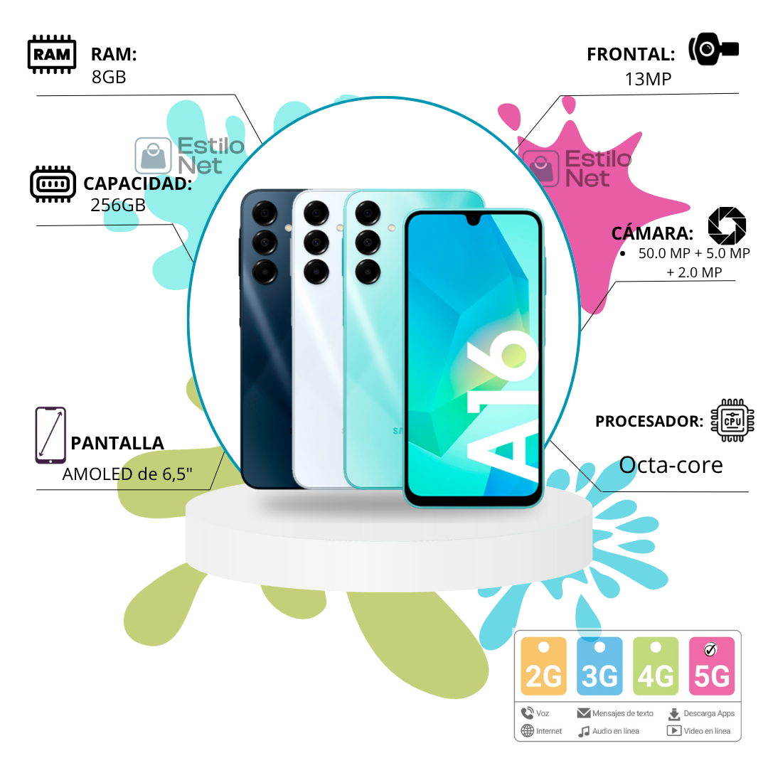 Celular Samsung A16 256GB 8RAM 5G