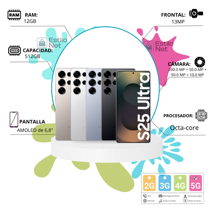 Celular Samsung S25 Ultra 512GB 12RAM 5G