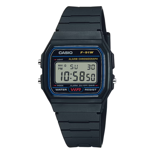 Reloj Casio F-91W Retro Unisex Negro