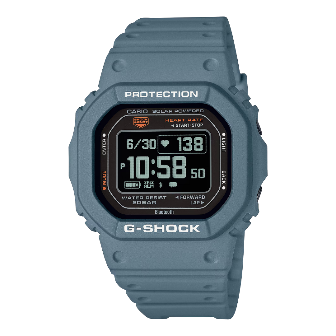 G Shock Smart Dw H5600 2 Ritmo Cardíaco Gps Sensores Solar Azul