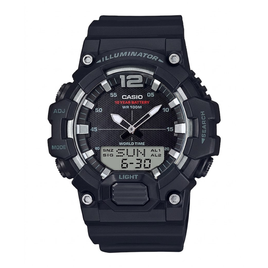 Reloj Casio Unisex Deportivo HDC-700-1A Negro Doble Hora
